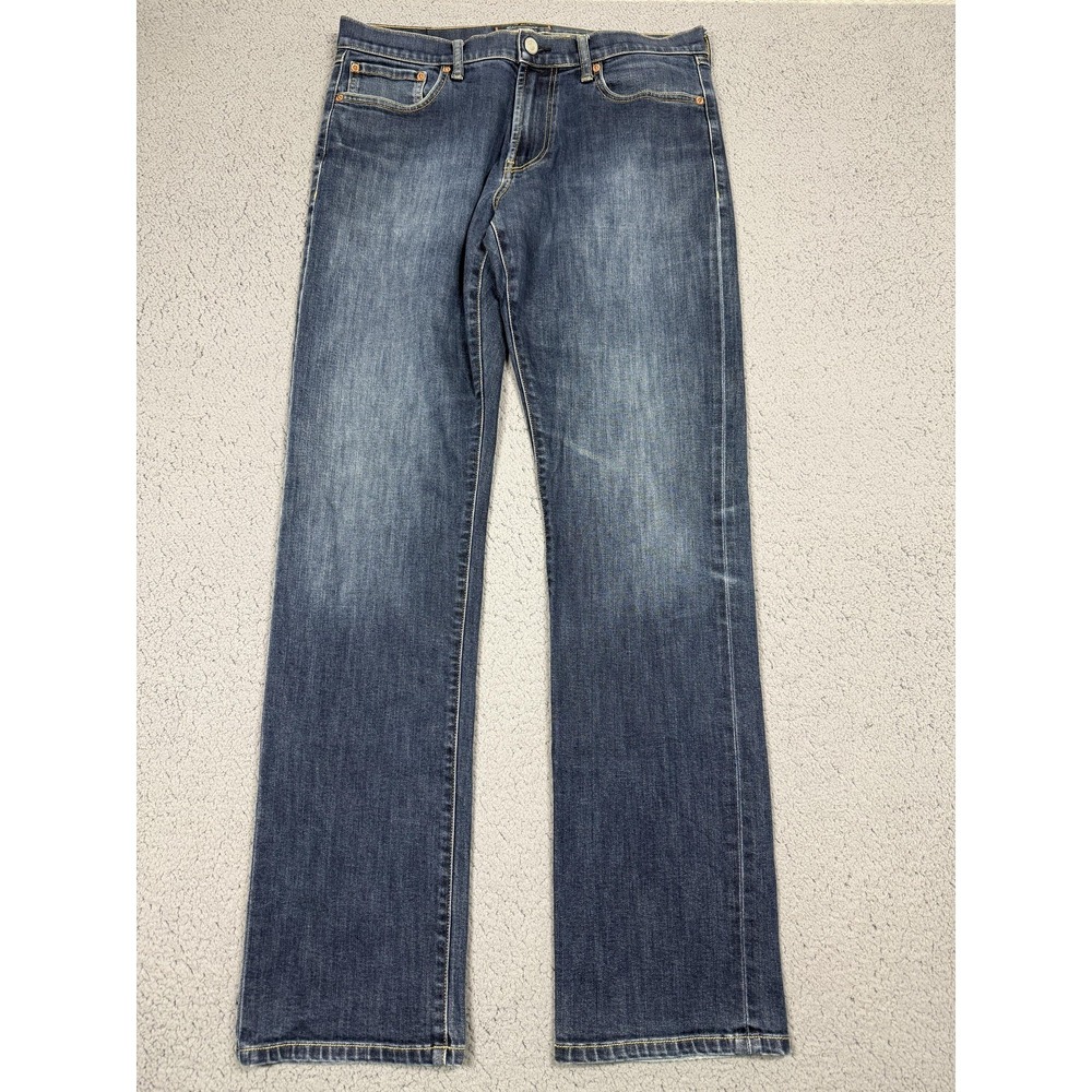 Bluffworks Denim Jeans Mens 32x33 Medium Wash Blue Regular Fit‎ Straight Leg